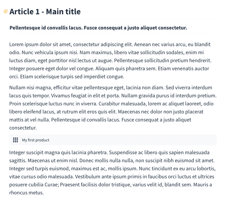 Custom Type node in article